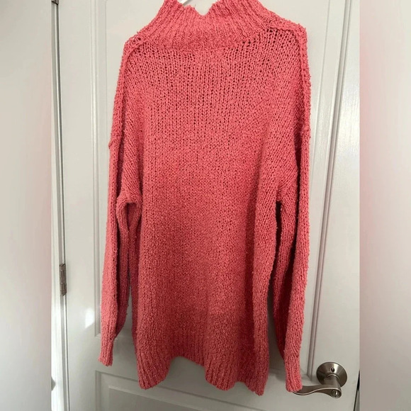 Anthropologie The Need-It Oversized Chunky Knit Mock Neck Sweater Size L - Picture 6 of 15
